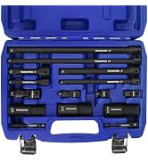 WORKPRO 15-Piece Drive Tool Accessory Set, Includes Socket Adapter Extension Set, Socket Extensio...