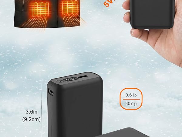 20000mah power bank heated vest battery pack