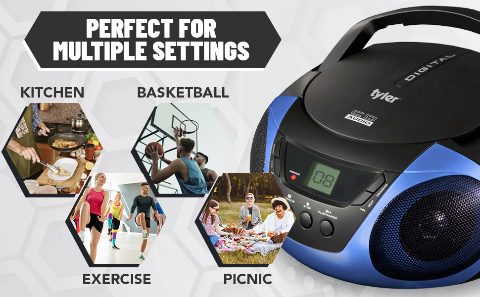 cd boombox radio cd player combo with cd player for home