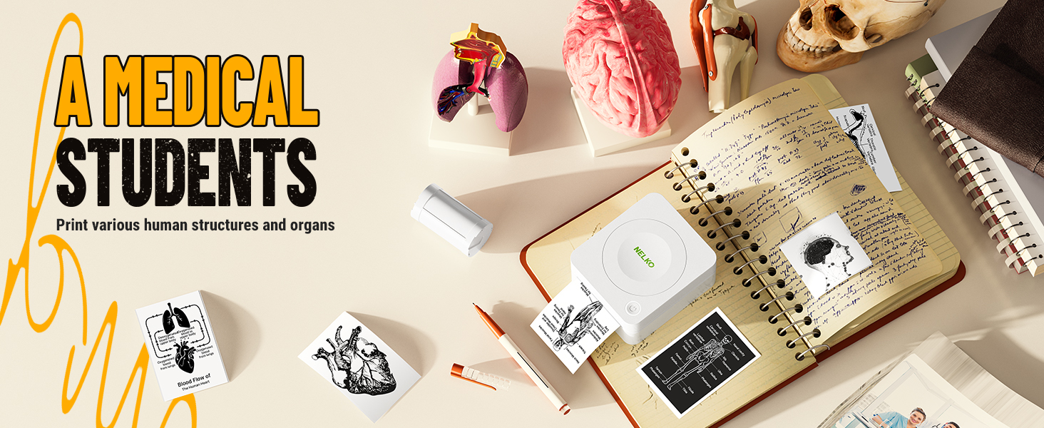 sticker printer mini printer Nelko sticker printer PM230 Bluetooth sticker printer print pods