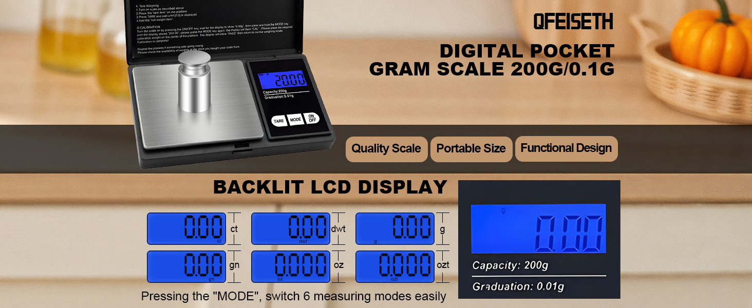 Kitchen electronic scale, food scale