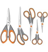 Asdirne Kitchen Scissors Set, Knife-Grade Stainless Steel, TPR Comfortable Handle All Purpose Sci...