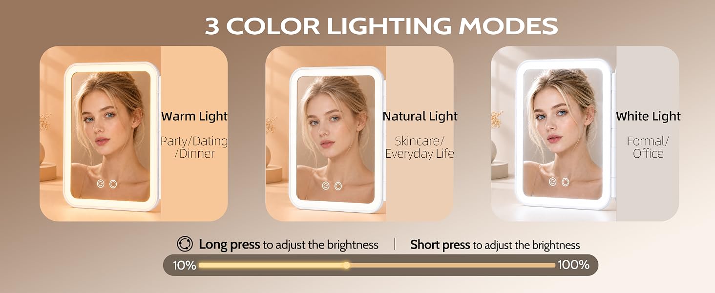3 Color Lighting Modes