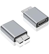 Poyiccot USB C to Micro B Adapter, Type C to Micro B Cable Adapter, 2Pack Micro B to USB C 3.1 Ad...