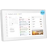 Moonka 15.6" Wall Planner Digital Calendar &amp; Chore Chart, Smart Full HD Touchscreen Interactive D...