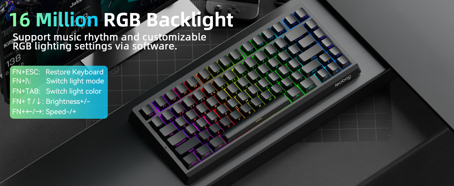 RGB Backlit gaming keyboard