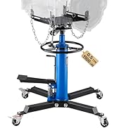 VEVOR Transmission Jack, 33"-67" High Lift, 1100 lbs Hydraulic Telescoping Transmission Jack, 2-S...