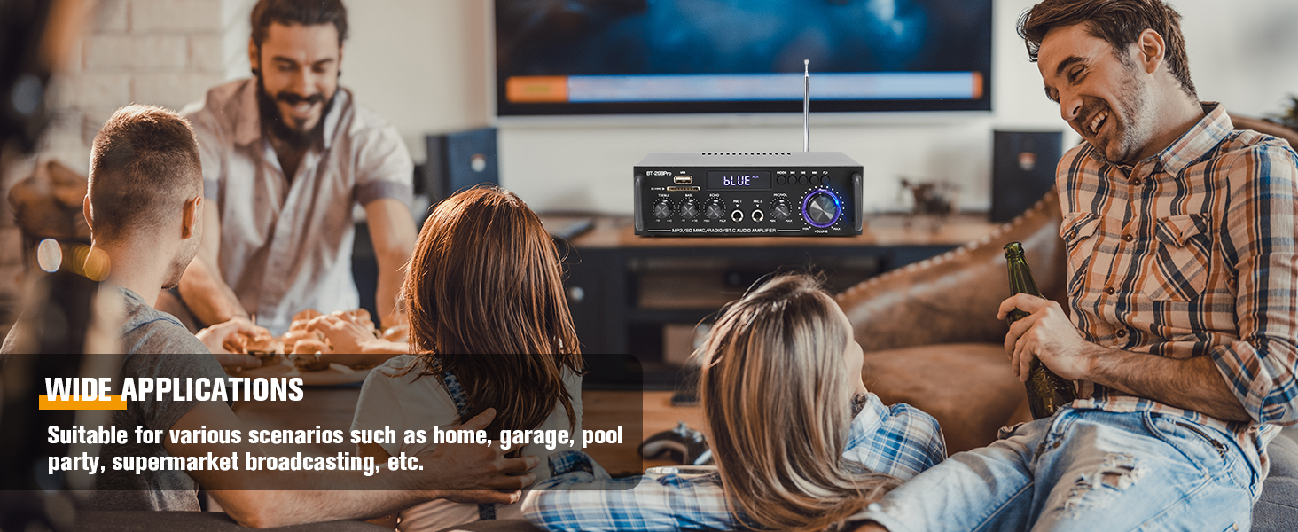  stereo receiver for home audio