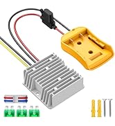 20V to 12V Step Down Converter for DeWalt 20V Power Wheels Battery Adapter, DC 12V 20A 240W Buck ...
