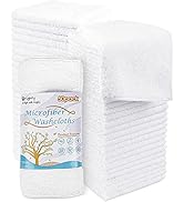 Orighty Washcloths Bulk Towels Set 50 Pack, Highly Absorbent and Soft Feel Microfiber Face Cloths...