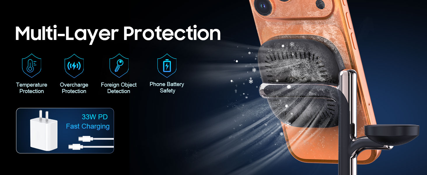 7 in 1 wireless charging station