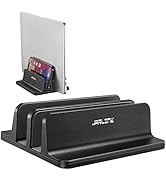 JARLINK Vertical Laptop Stand Holder, Aluminum Double Desktop Stand Holder with Adjustable Dock (...