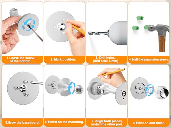 Magnetic door stops