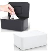 2 Pack Lijroavy Baby Wipes Dispenser, Baby Wipe Holder for Fresh Wipes, Non-Slip Baby Wipes Conta...