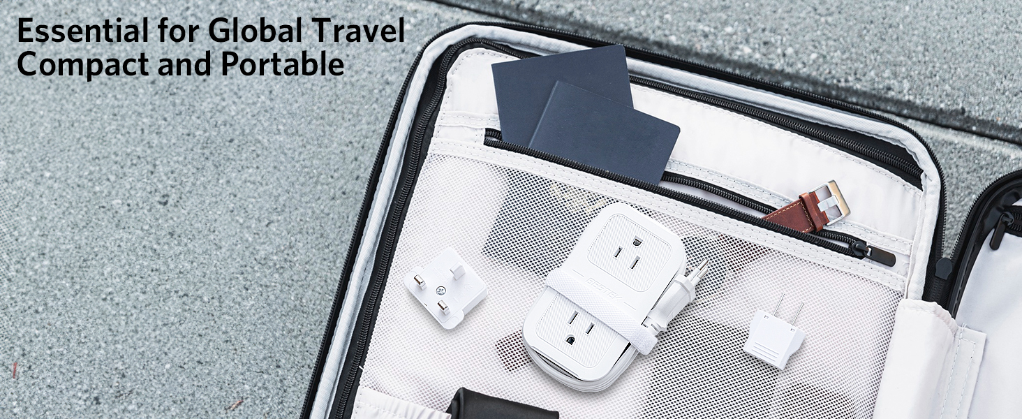 Essential for global travel compact and protable