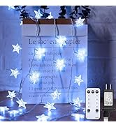 Star String Lights Plug in - 66 ft 200 LED Star Fairy String Lights with Remote and Timer, 8 Mode...