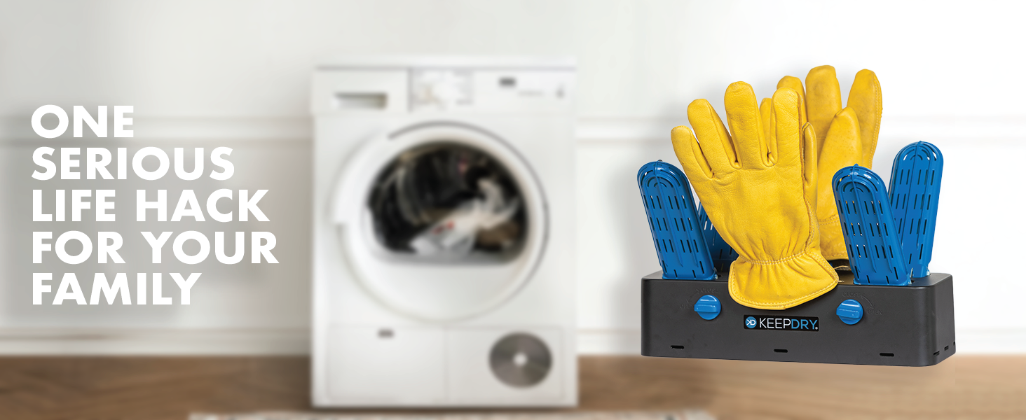 An image of a laundry room. Text reads z'one serious life hack for your family"