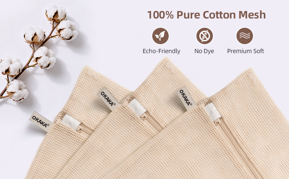 100% pure cotton mesh
