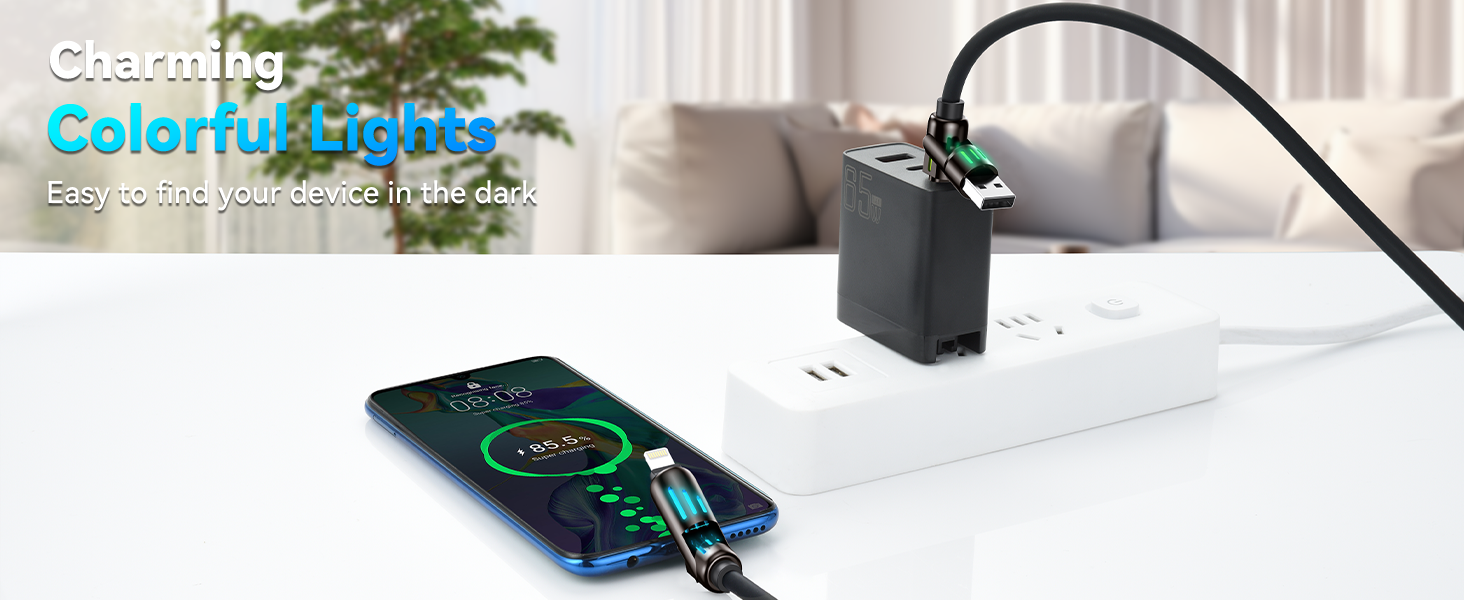 240w 4-in-1 universal fast charging cable