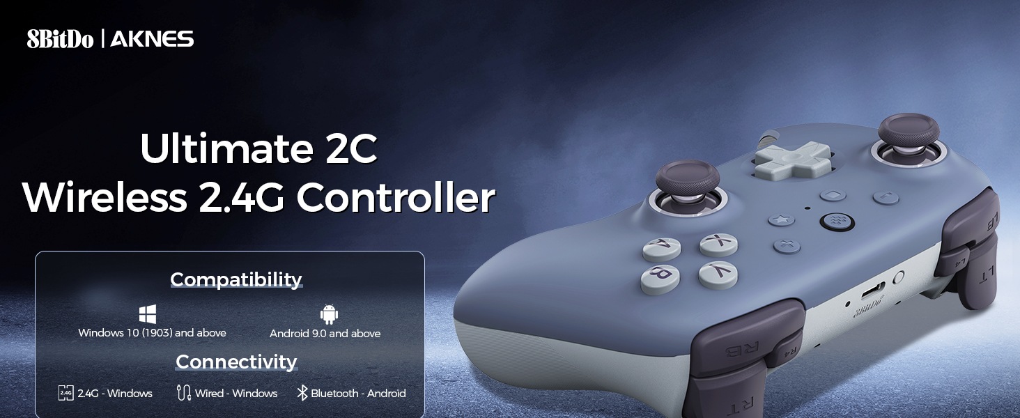 8Bitdo Ultimate 2C Wireless 2.4G Controller for Windows PC and Android