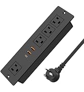 Recessed Power Strip with USB Ports, VILONG PD 20W Fast Charging Power Socket, Plug in 4 Outlets ...