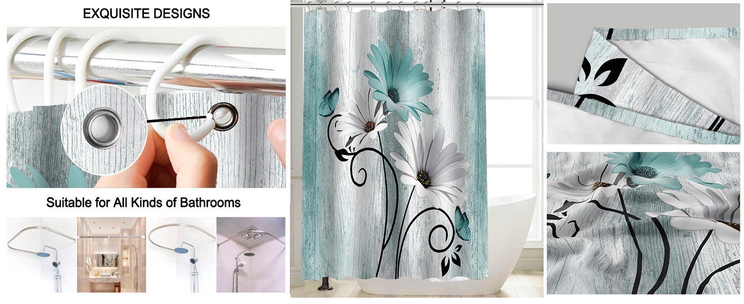 shower curtain sets with rugs