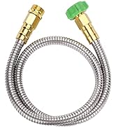 UNCO- Short Garden Hose, 3 Feet, Heavy Duty Stainless Steel Hose, Water Garden Hose, Metal Garden...