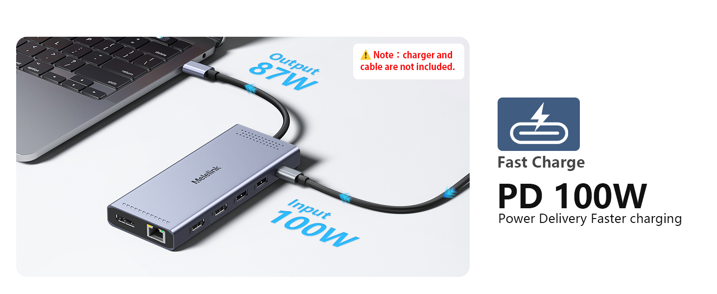 docking station usb c hub for laptop Fast PD Charging Port