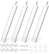 Linkstyle 4PCS 12V Interior LED Light Bar, 108 LEDs Light Strip Lights with Switch for Car Truck ...