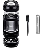 AiTURE Upgrade Herb Grinder 110ml LED Light Spice Grinder with Pipe/Clean Brushes for Easy Storag...
