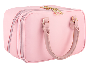Travel Makeup Bag for Women Fashion Large Capacity Pouch Open Flat Cosmetic Portable Organizer