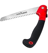 FLORA GUARD 7.7-Inch Folding Saw, Pruning Hand Saw with Triple-Cut Razor Teeth for Wood Cutting, ...