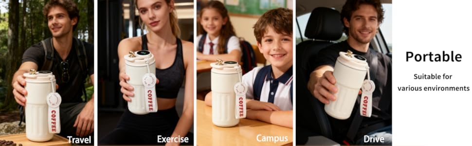 Intelligent temperature display insulated cup