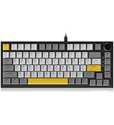 DAIDAI×AJAZZ AK820 75% Wired Gasket Mechanical Keyboard with Volume Knob - South Facing LED - PBT...
