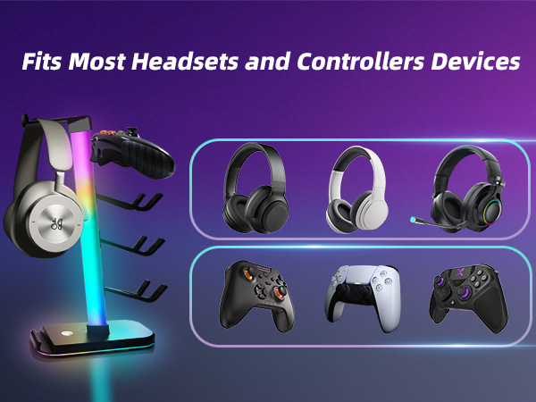 RGB Gaming Headphones Stand