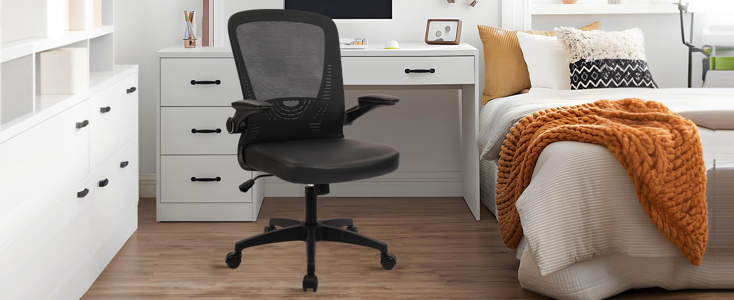 CLATINA Desk Chairs with Wheels, Ergonomic Rolling Mesh Office Chair