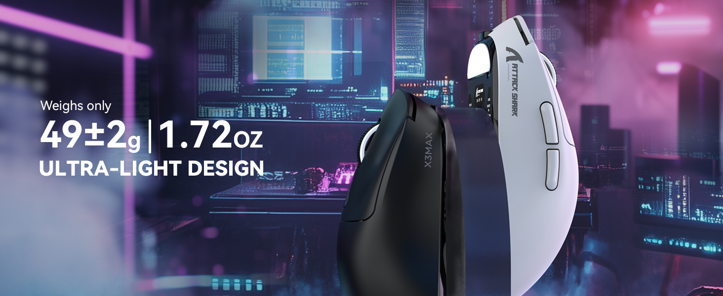 SUPERLIGHT Mouse, PixArt PAW3950 Gaming Sensor, BT/2.4G Wireless/Wired Gaming Mouse