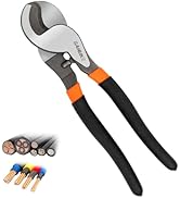 10 Inch Cable Cutters, Sanuke High Leverage Cable Cutter Heavy Duty Industrial Strength Electrica...