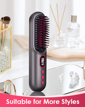hair straightener brush cordless hair straightener