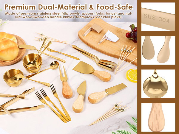 charcuterie serving utensils set