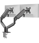 Dual Monitor Stand for 13 to 32 inch Screens, Gas Spring Monitor Arm with Swivel, Tilt, Rotation,...