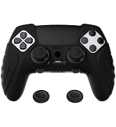 PlayVital Guardian Edition Anti-Slip Ergonomic Silicone Cover Case for ps5 Edge Controller, Soft ...