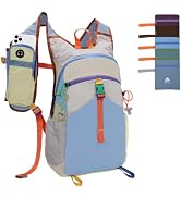 UtiaMiaoGonGo Small Hiking Backpack Travel Daypack 15L Colorful Lightweight Packable Foldable Cas...