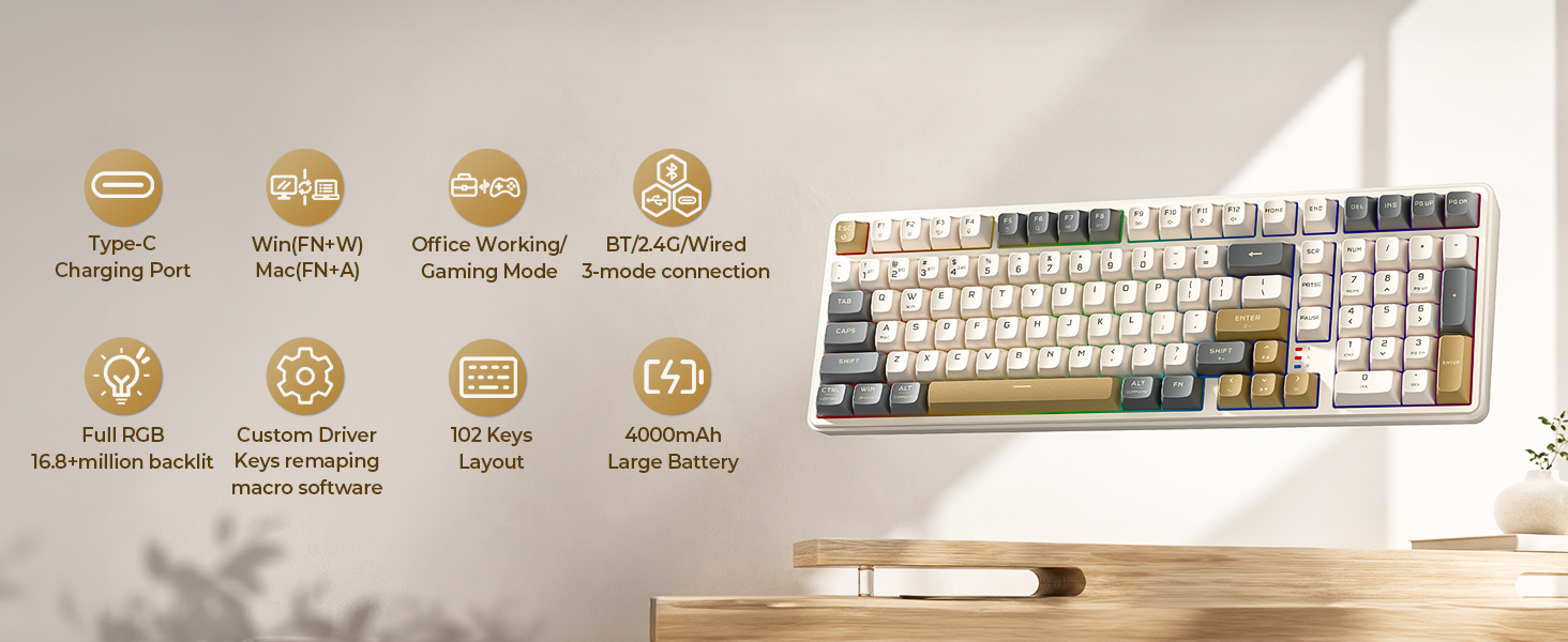 wireless gaming keyboard