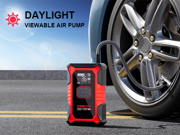 jump pack with tire inflator