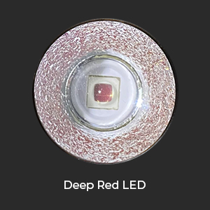 red LED headlamp