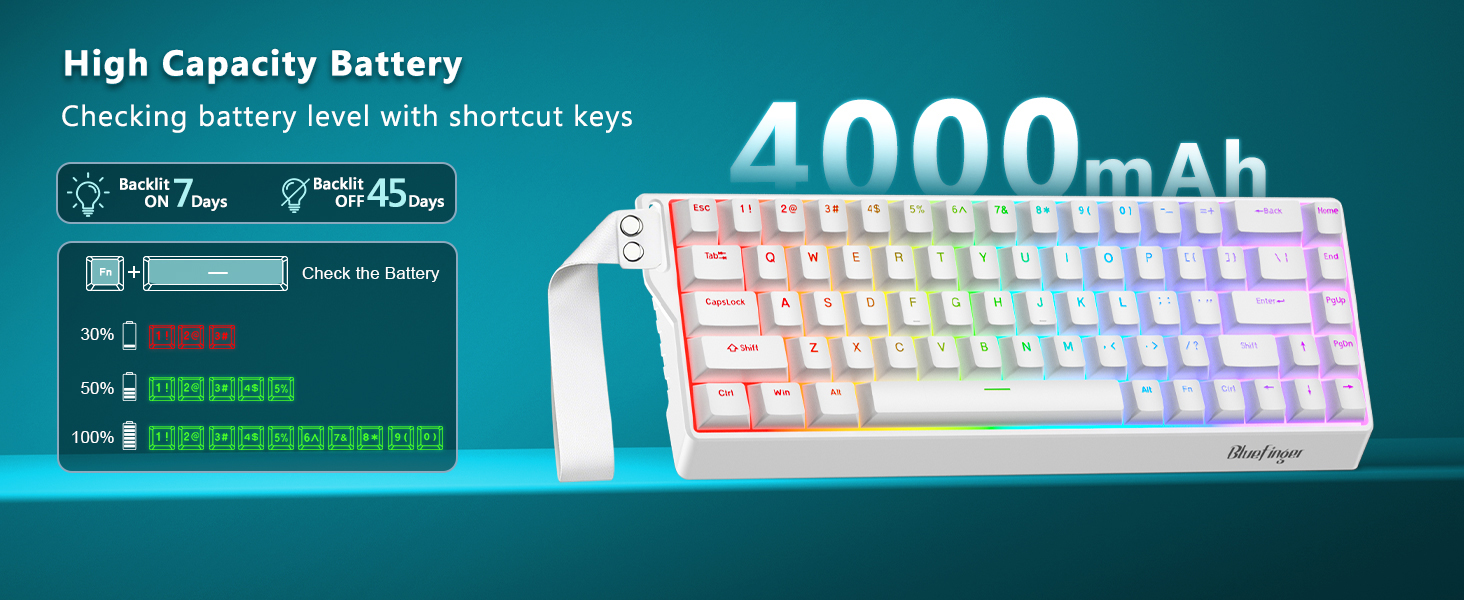 60 percent keyboard wireless gaming keyboard wireless Wireless bluetooth keyboard