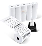 TK Thermal King (10 Rolls) 3 1/8" 119' feet White Thermal Paper Cash Register POS Receipt, Fits A...