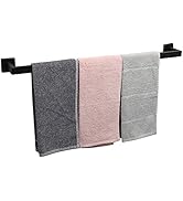 TocTen Bath Towel Rack - Square Base Thicken SUS304 Stainless Steel Towel Bar for Bathroom, Bathr...