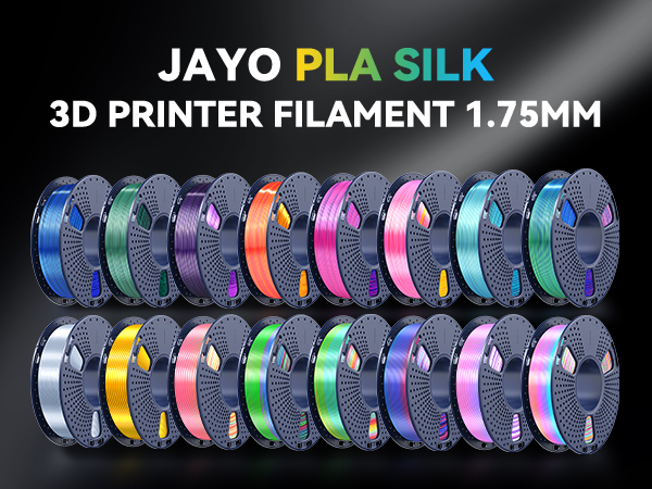 silk 3d printer filament bundle multicolor silk PLA filament dual triple color silk filament